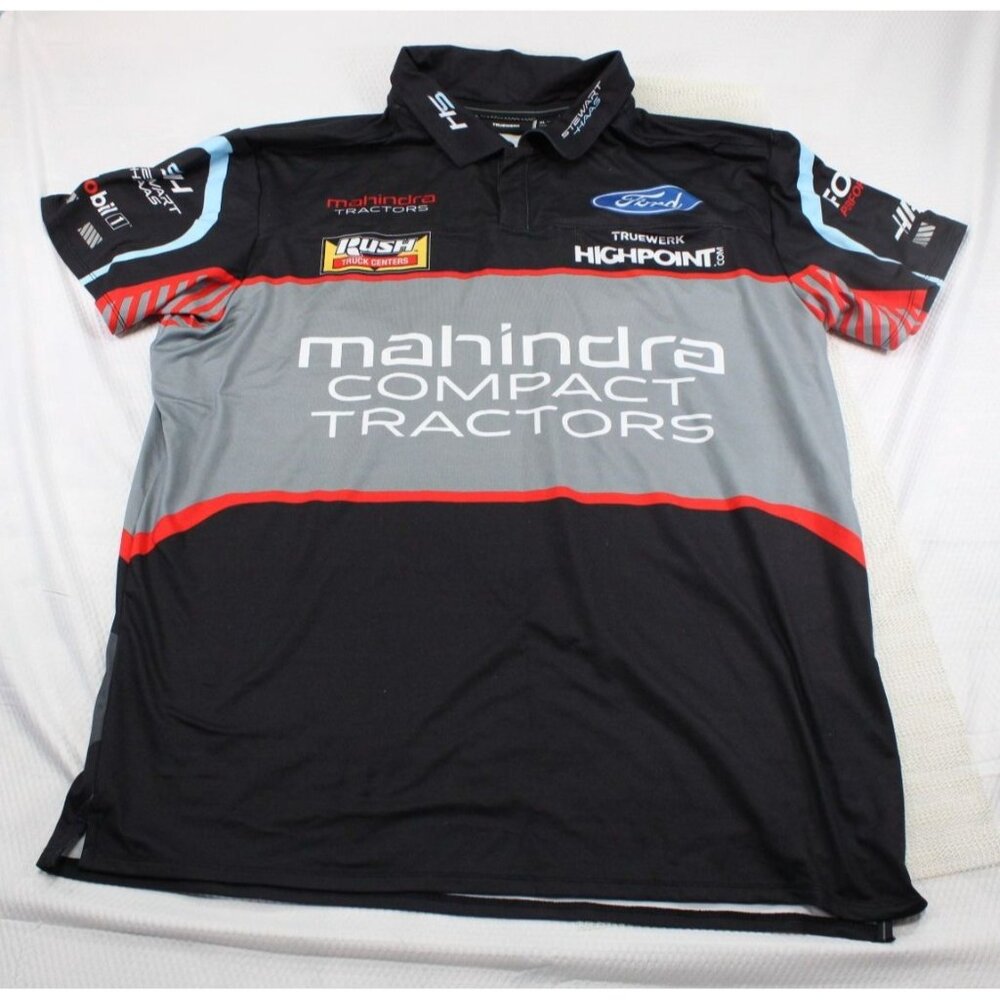Truewerk Stewart-Haas Racing Team Issued Crew Shirt‎ XL Mahindra Tractors NASCAR